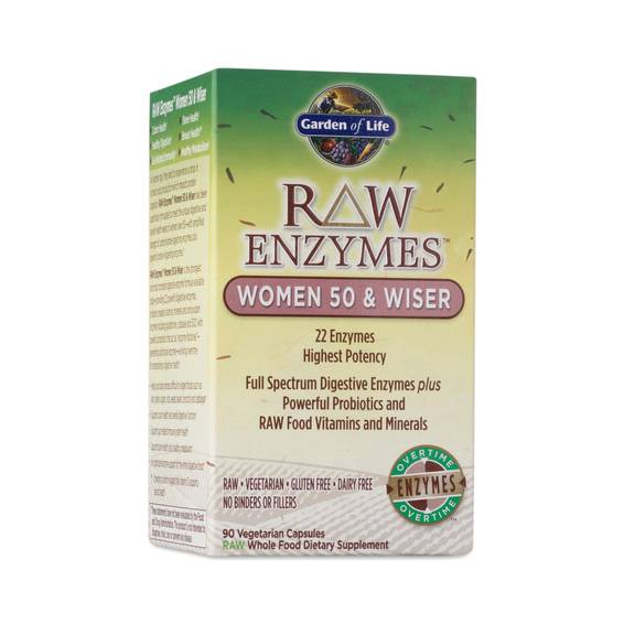 Raw Enzymes Women 50 & Wiser by Garden of Life Thrive Market