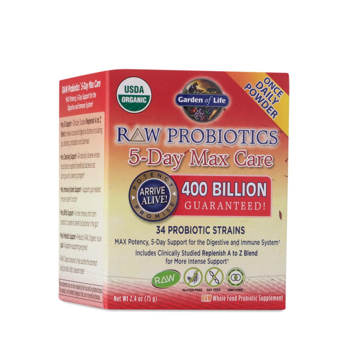 Raw Probiotics 5-Day Max Care
