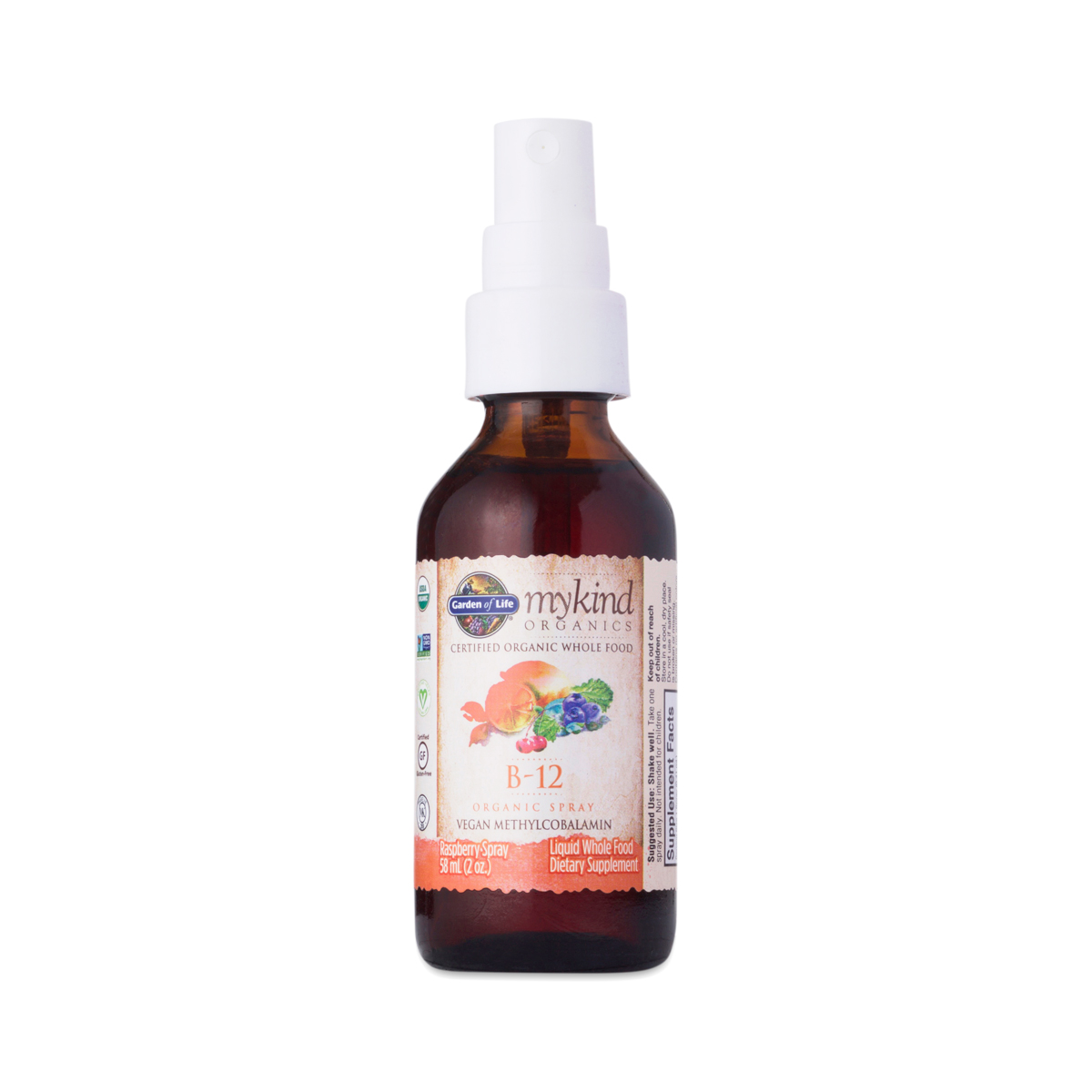 mykind Organics Vitamin B12 Spray by Garden of Life Thrive Market