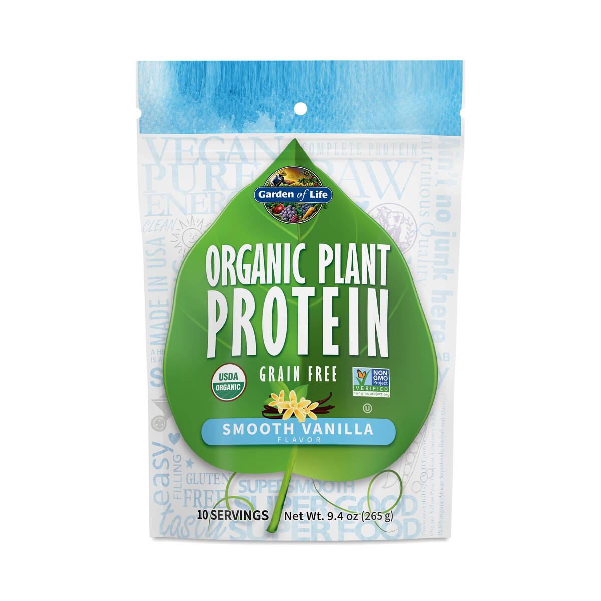 Organic Plant Based Protein Powder, Vanilla