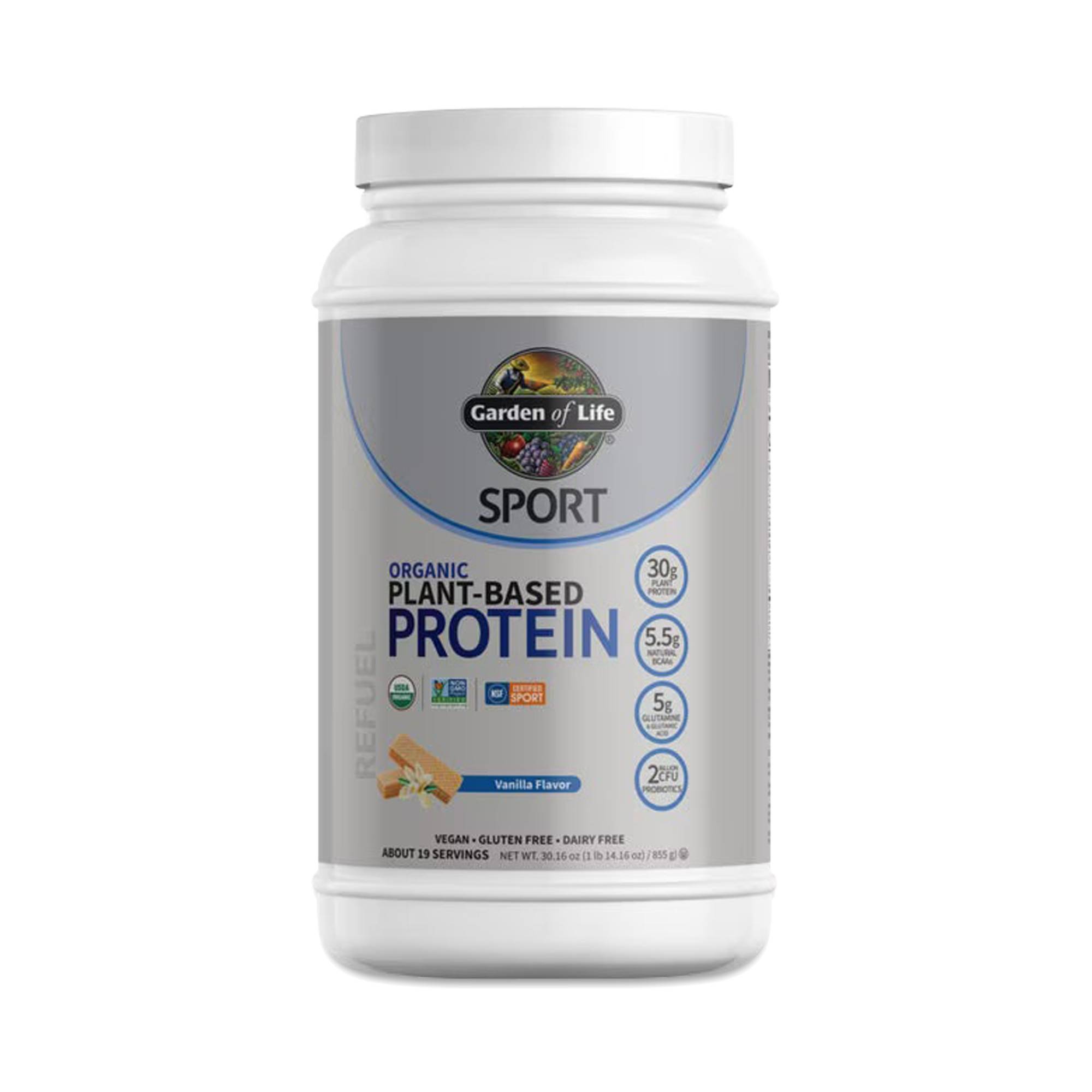 SPORT Organic Plant-Based Protein Powder, Vanilla
