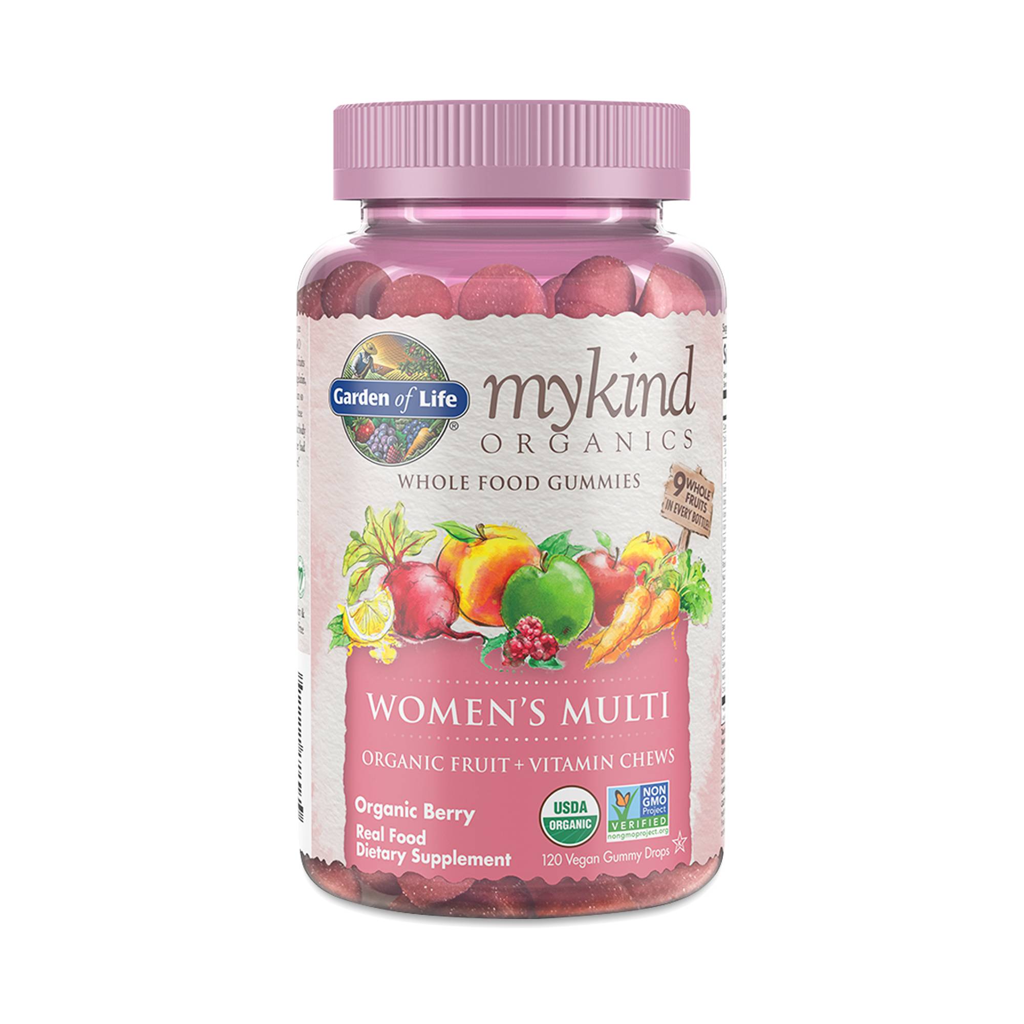 Mykind Organics Women's Gummy Multivitamin, Berry