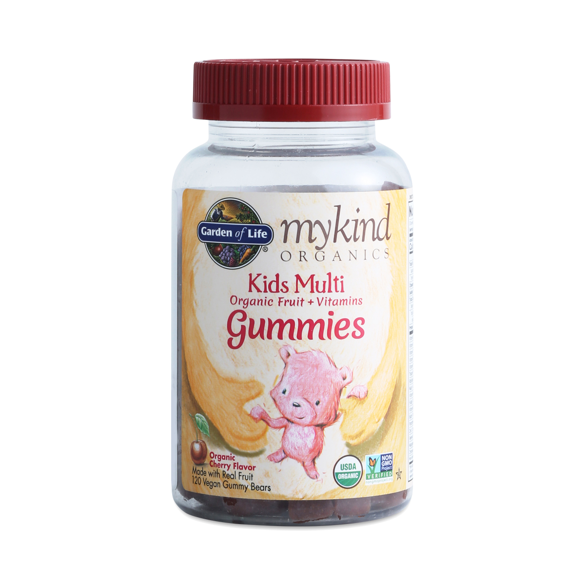 Whole Fruit Gummy Multivitamin for Kids (Cherry) - Llama Naturals