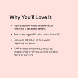 Raw Probiotics Vaginal Care