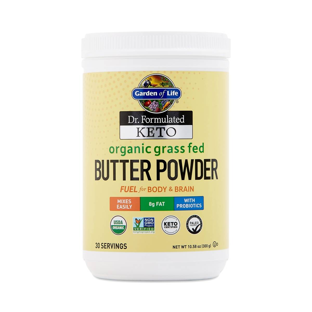 Garden of Life Dr. Formulated Keto Organic Grass Fed Butter Powder