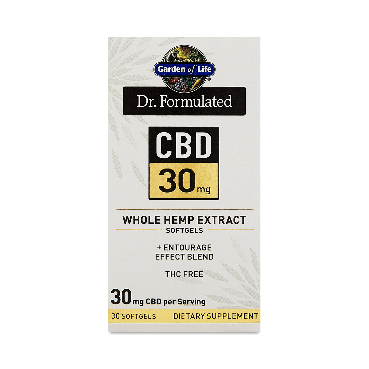 Garden of Life Dr. Formulated CBD Softgels, 30mg Thrive