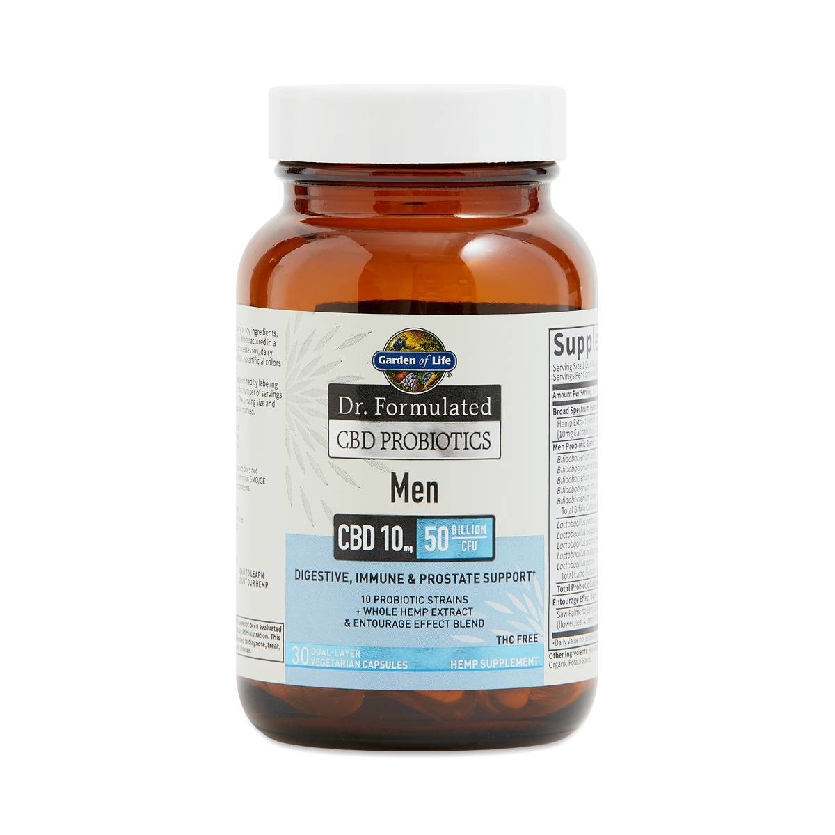 Garden of Life Dr. Formulated CBD Probiotics, Men Thrive