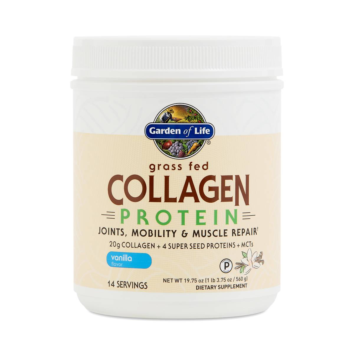 Garden of Life Collagen Protein Vanilla Thrive Market