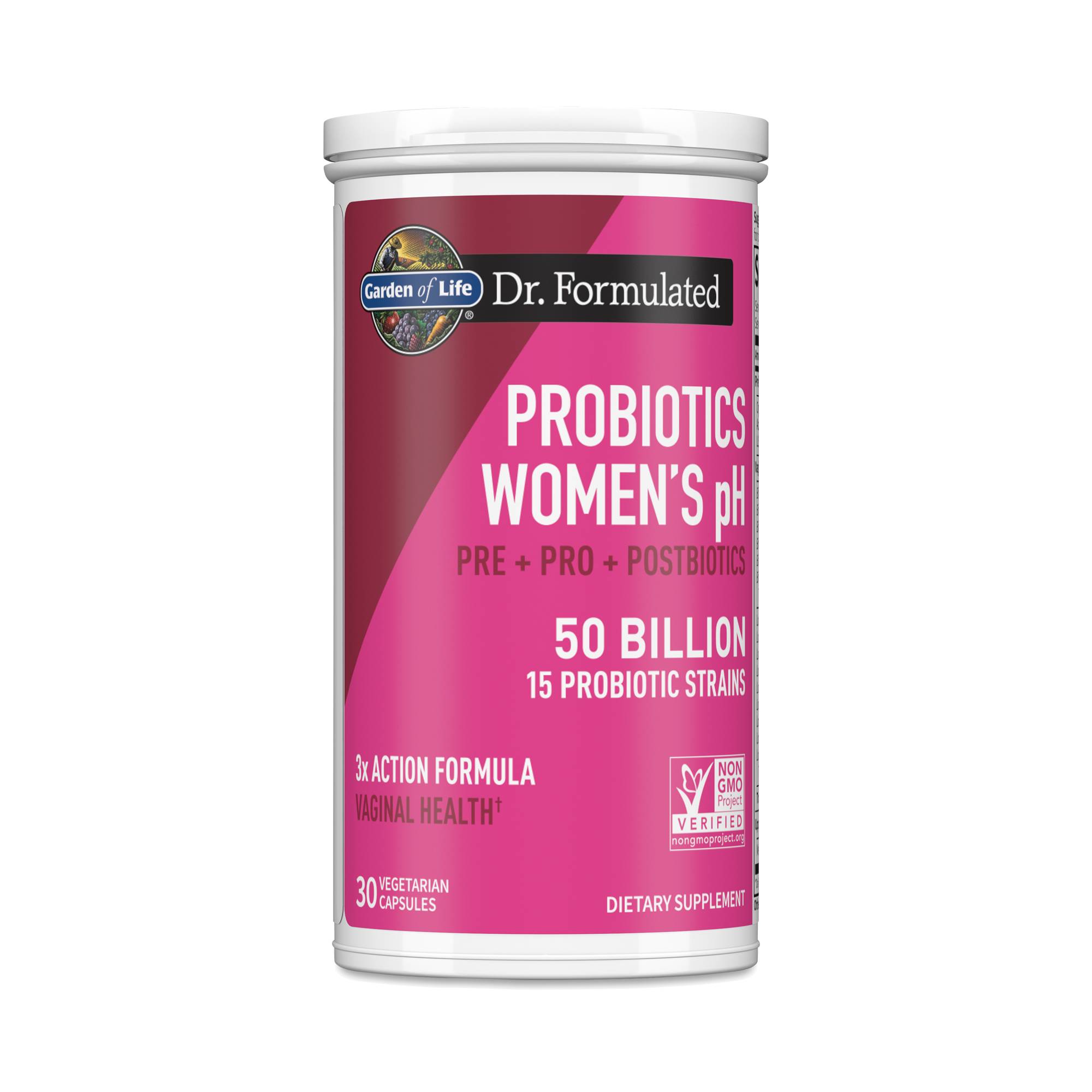 Dr. Formulated Probiotic Women's pH Pre+Pro+Postbiotics, 50 Billion