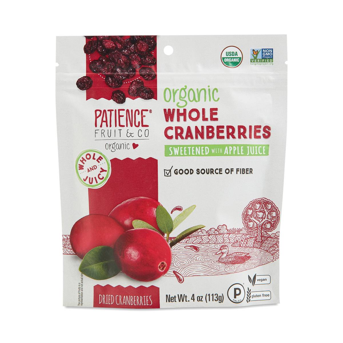 Organic Dried Whole Cranberries