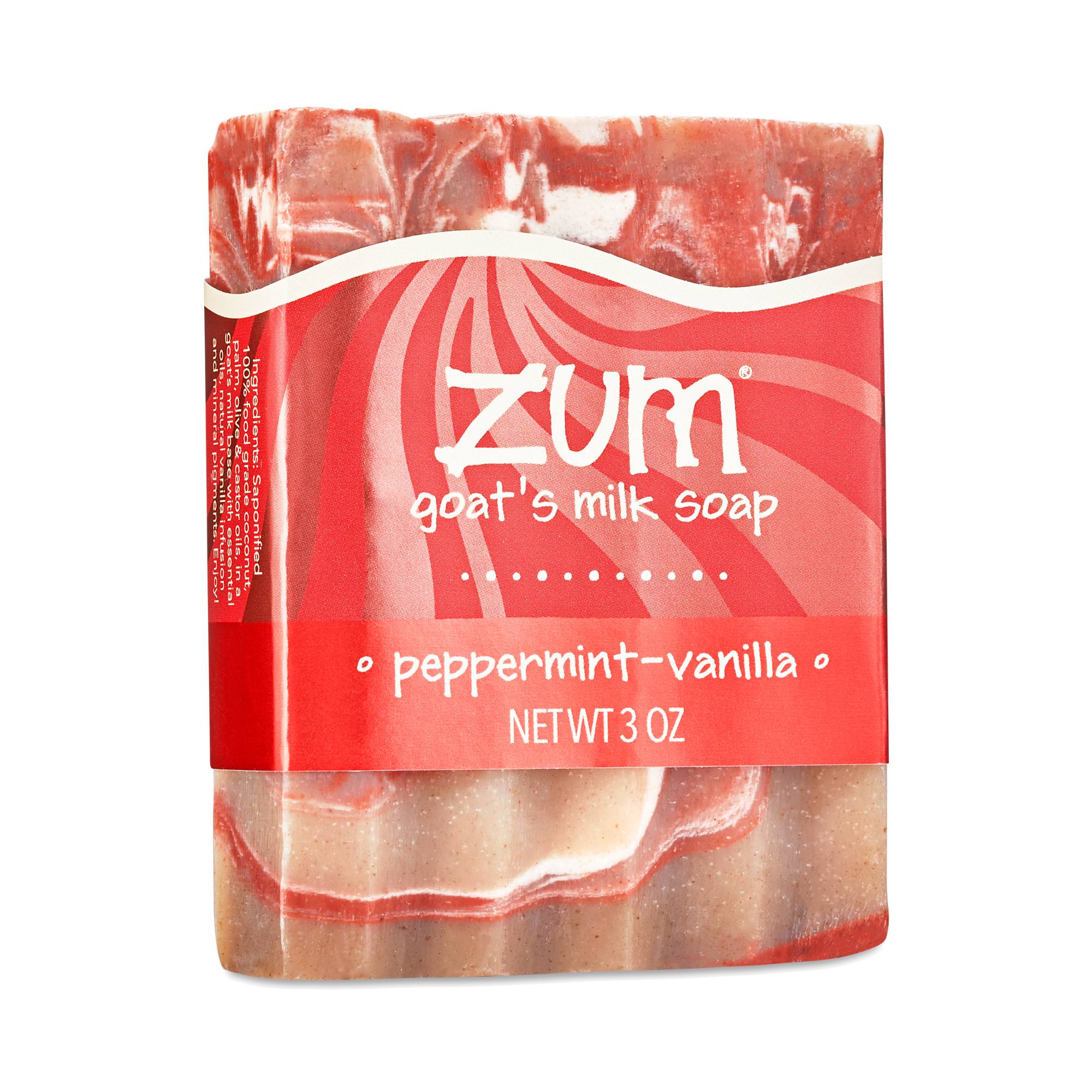 Goat's Milk Soap Bar, Peppermint-Vanilla