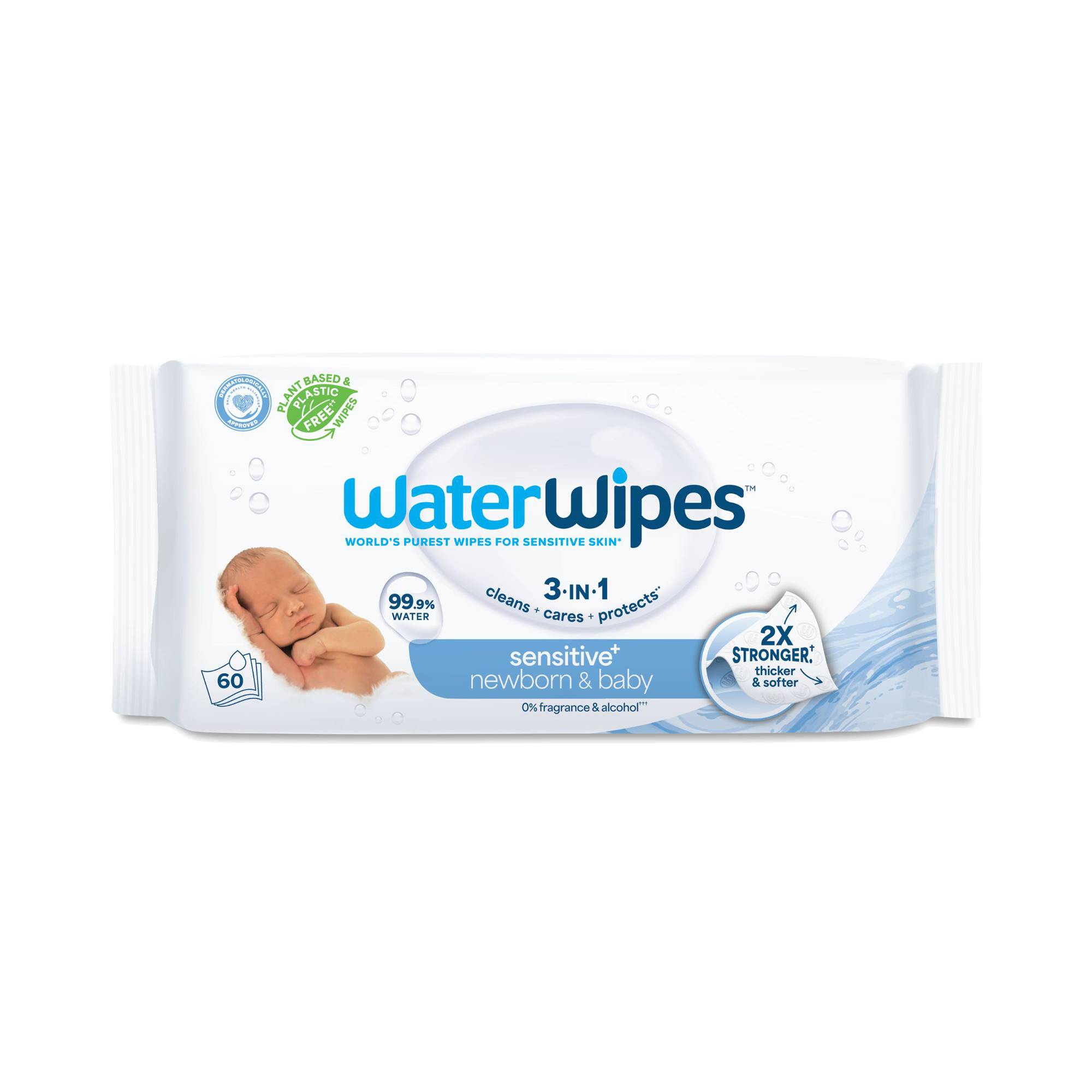 Sensitive+ Newborn & Baby Wipes, Single Pack