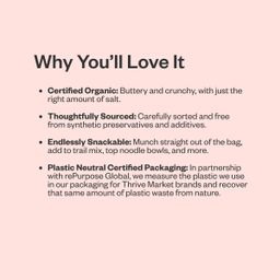 Organic Dry Roasted & Salted Peanuts