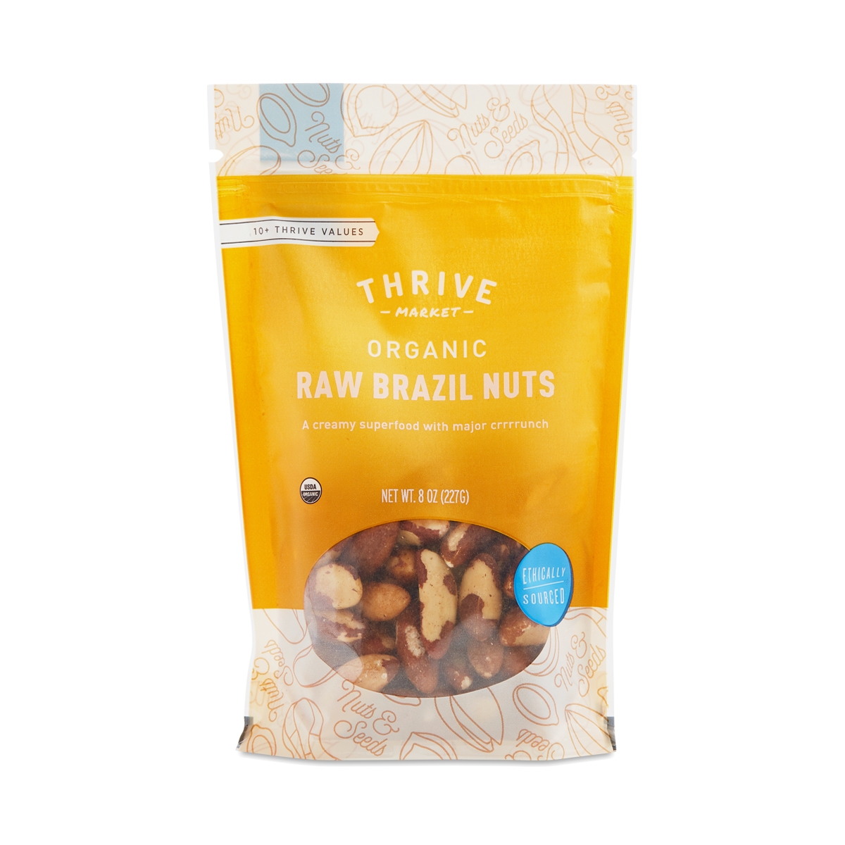 Thrive Market Organic Raw Brazil Nuts 8 oz bag