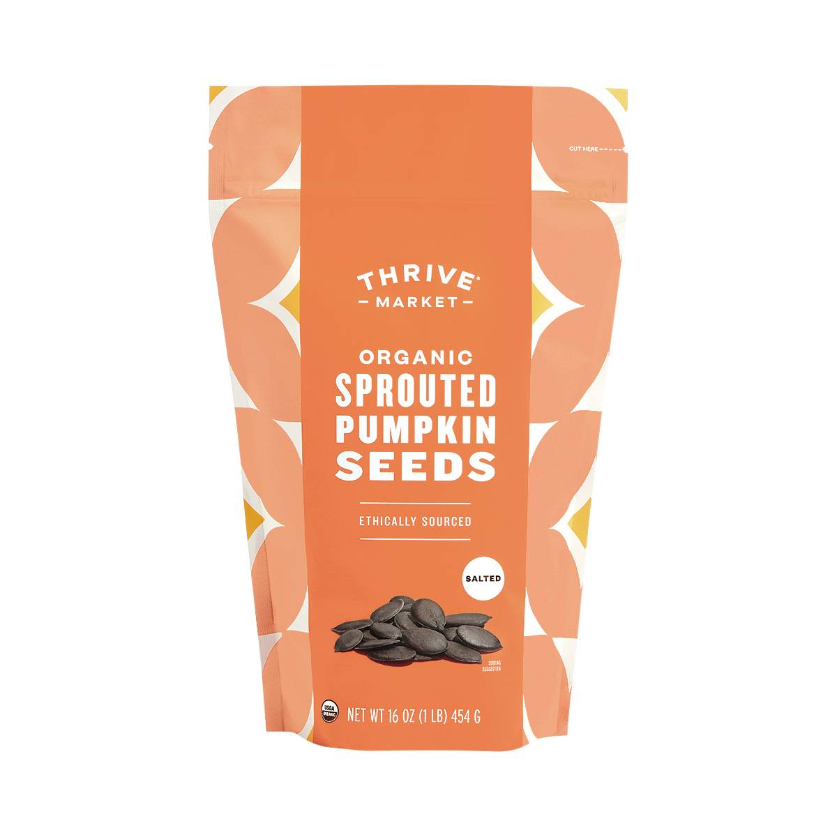 Organic Sprouted Pumpkin Seeds, Salted