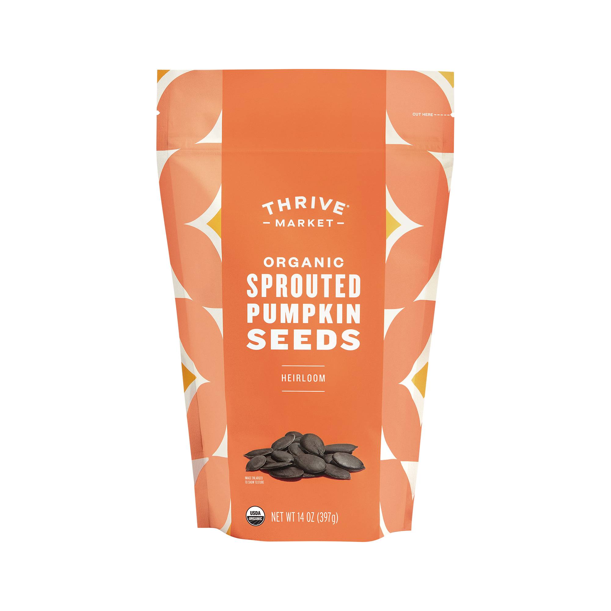 Organic Sprouted Pumpkin Seeds, Salted