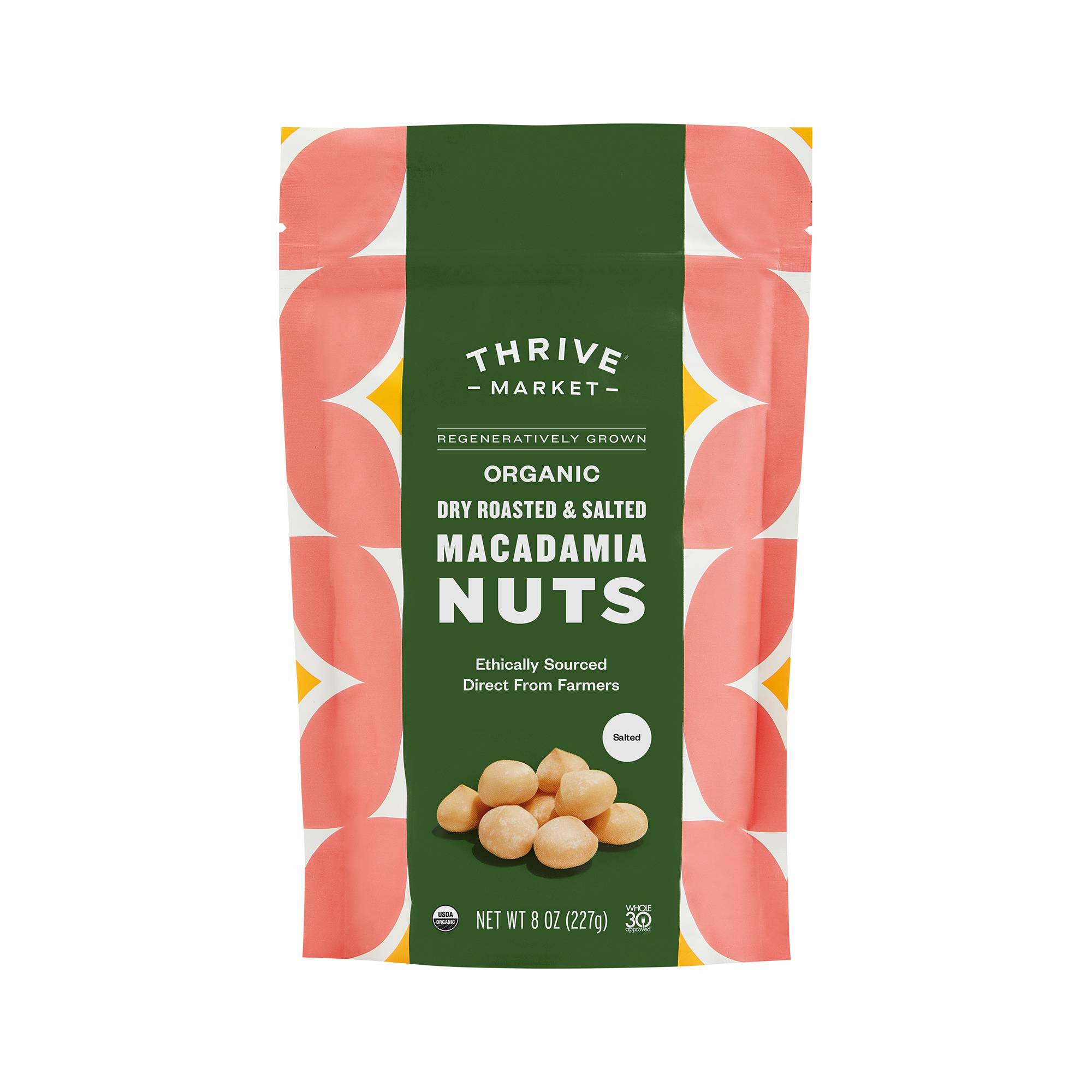 Regeneratively Grown Organic Dry Roasted & Salted Macadamia Nuts