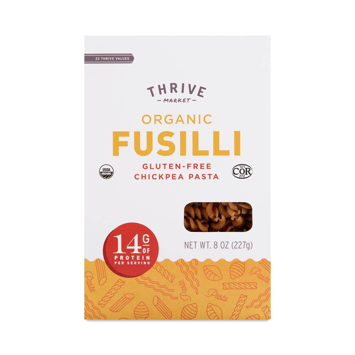 Organic Chickpea Pasta, Fusilli