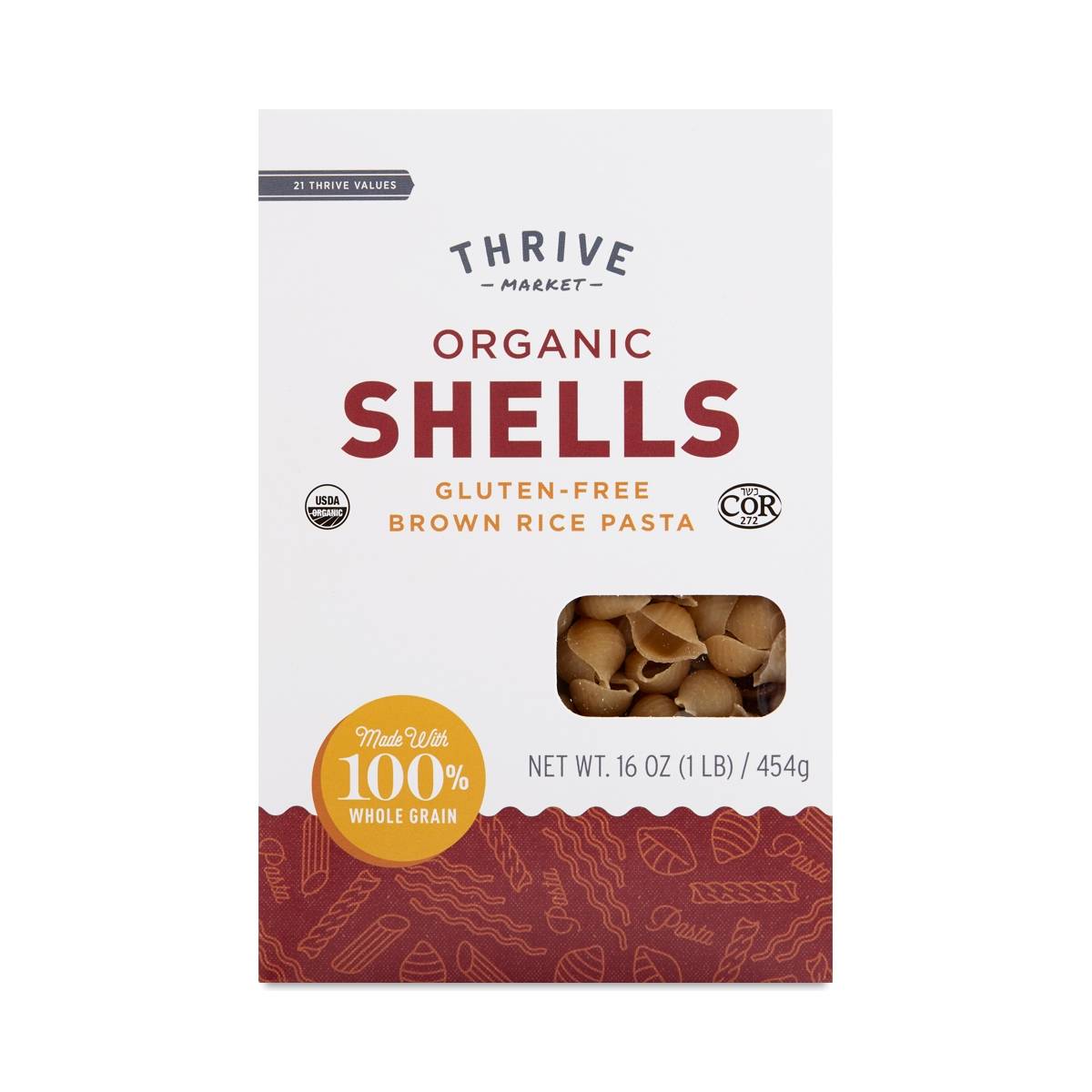 Organic Brown Rice Shells