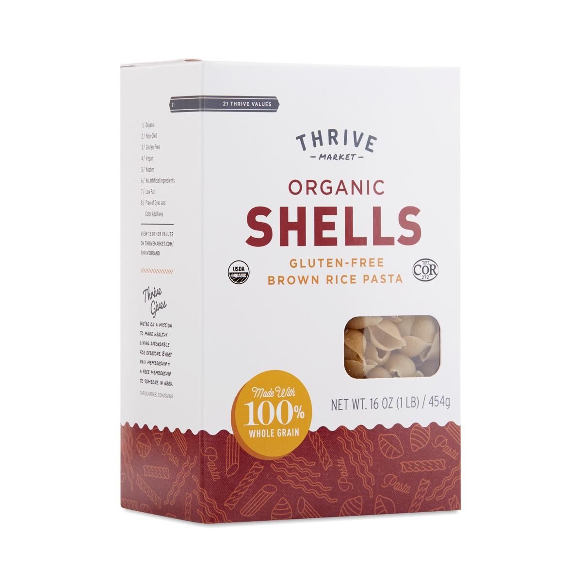 Organic Brown Rice Shells | Thrive Market