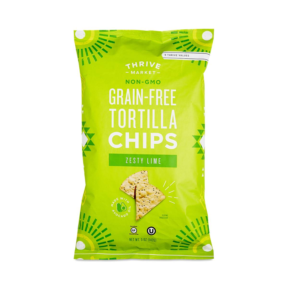 Grain Free Tortilla Chips, Lime Thrive Market