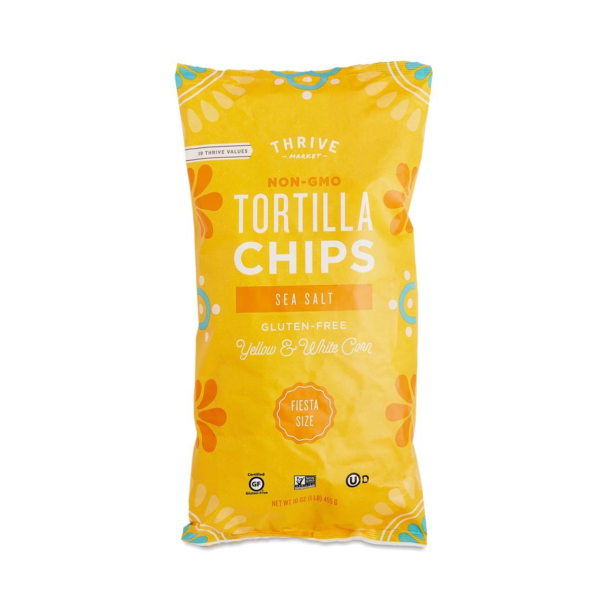 NonGMO Yellow & White Corn Tortilla Chips, Sea Salt Thrive Market