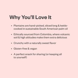 Non-GMO Plantain Chips, Naturally Sweet