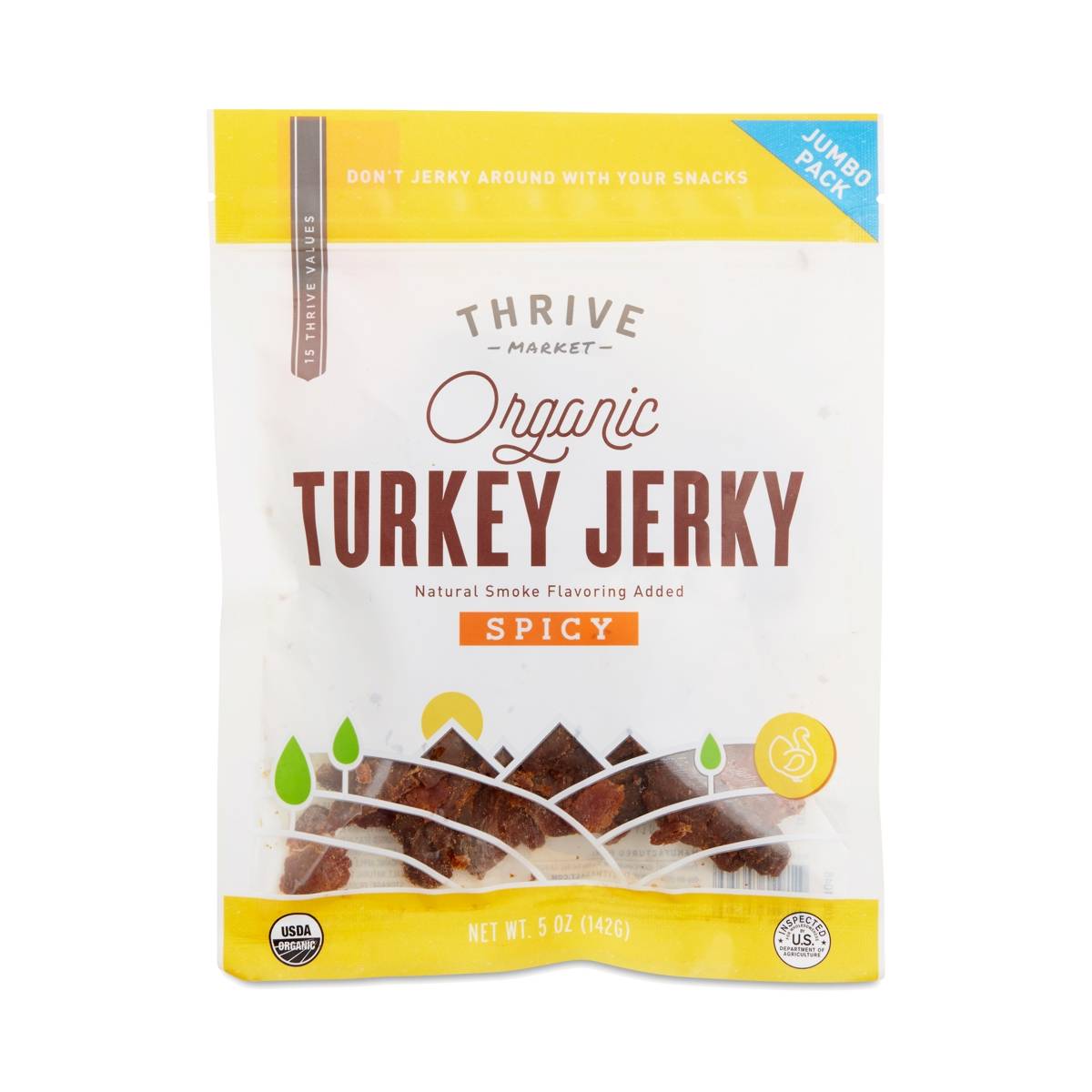 Organic, Spicy Turkey Jerky Jumbo Pack Thrive Market