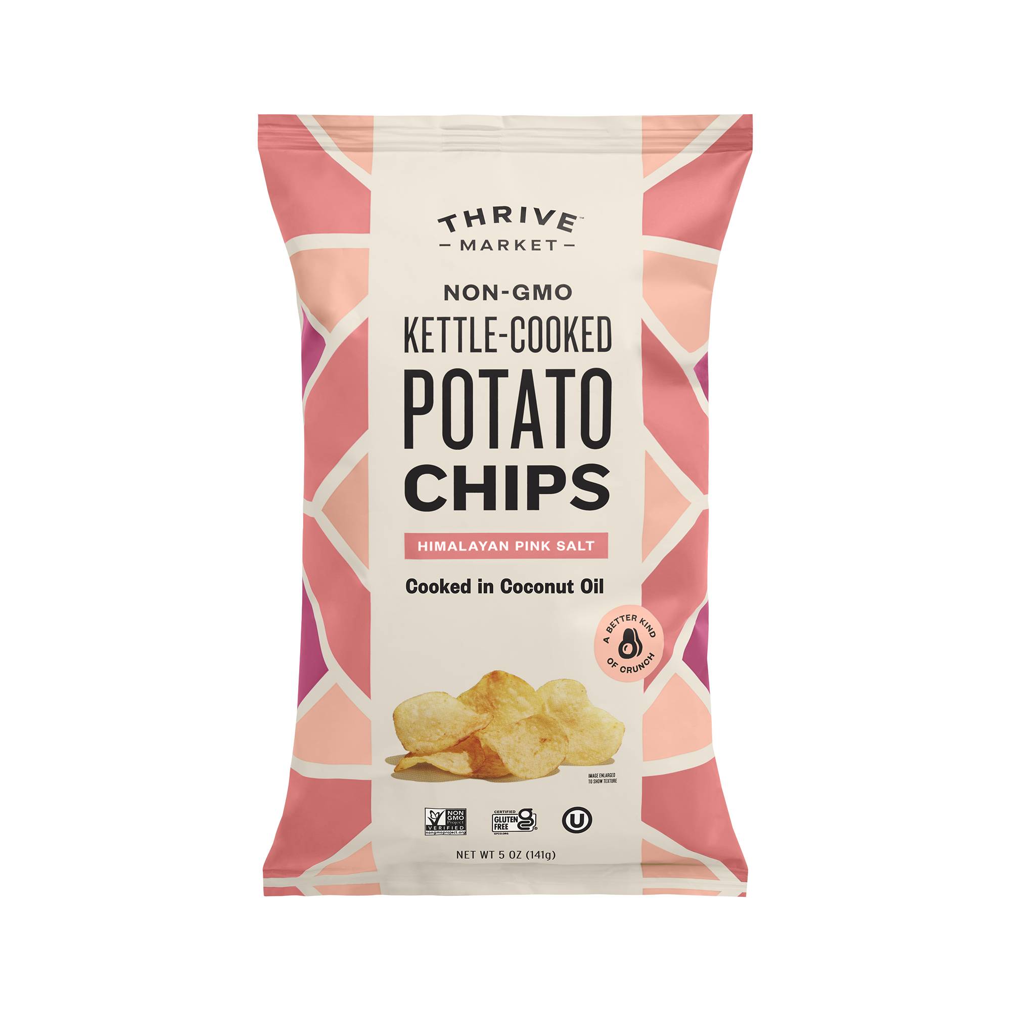 Coconut Oil Potato Chips, Himalayan Pink Salt