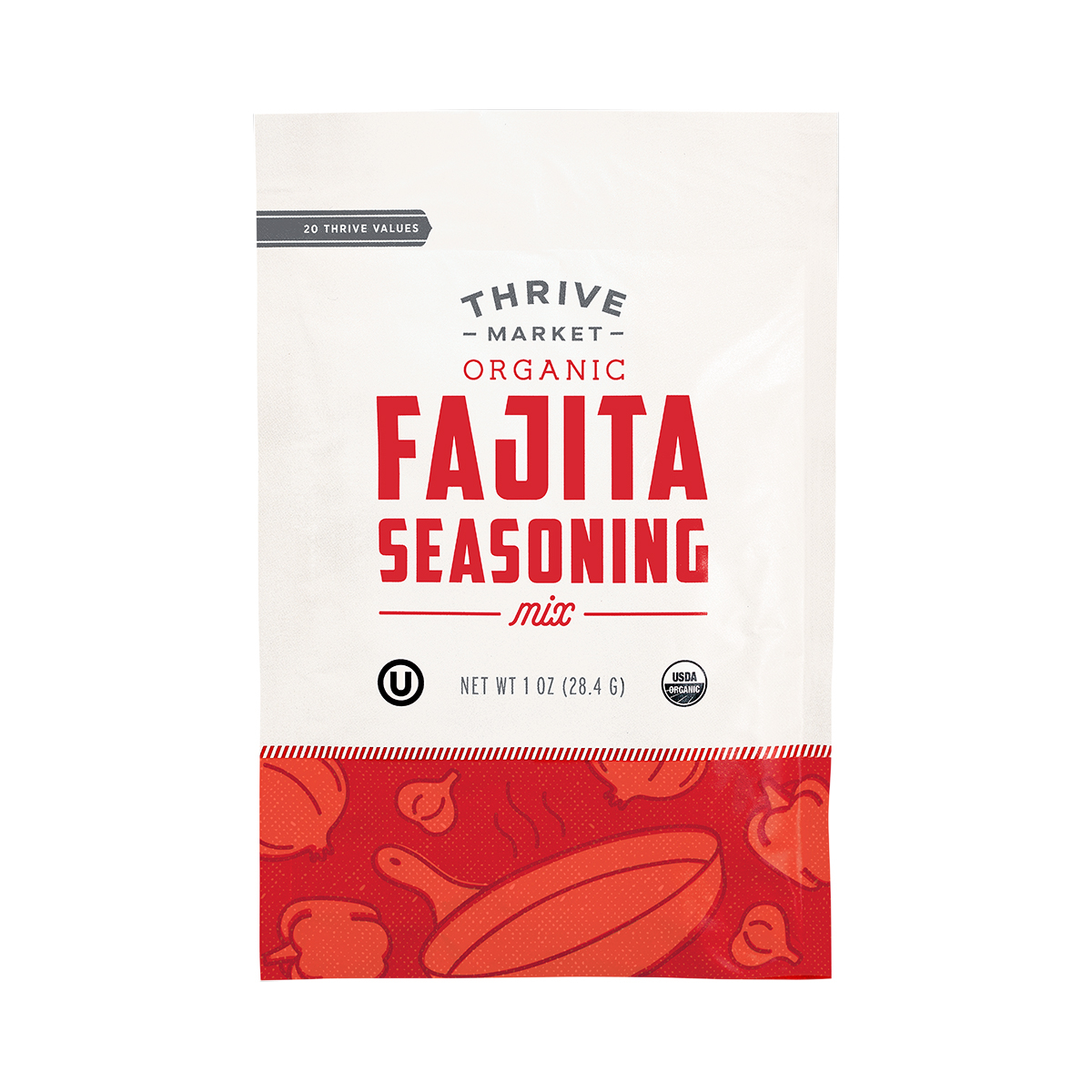 Thrive Market Organic Fajita Seasoning  1.0 oz pouch