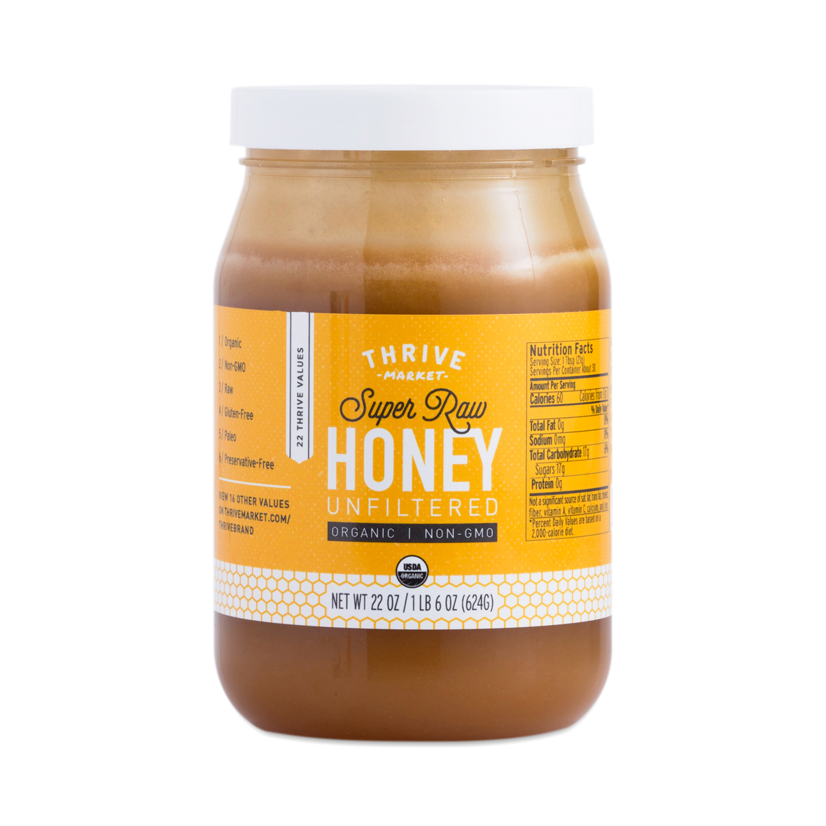 Organic, Raw, Unstrained Honey