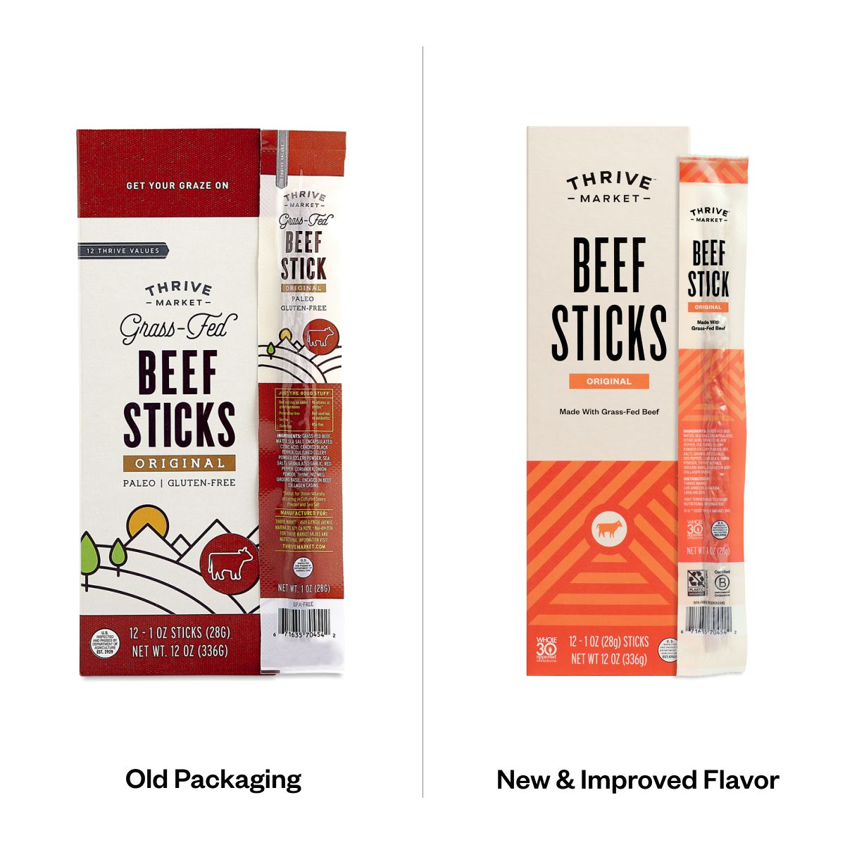Grass-Fed Beef Sticks, Original