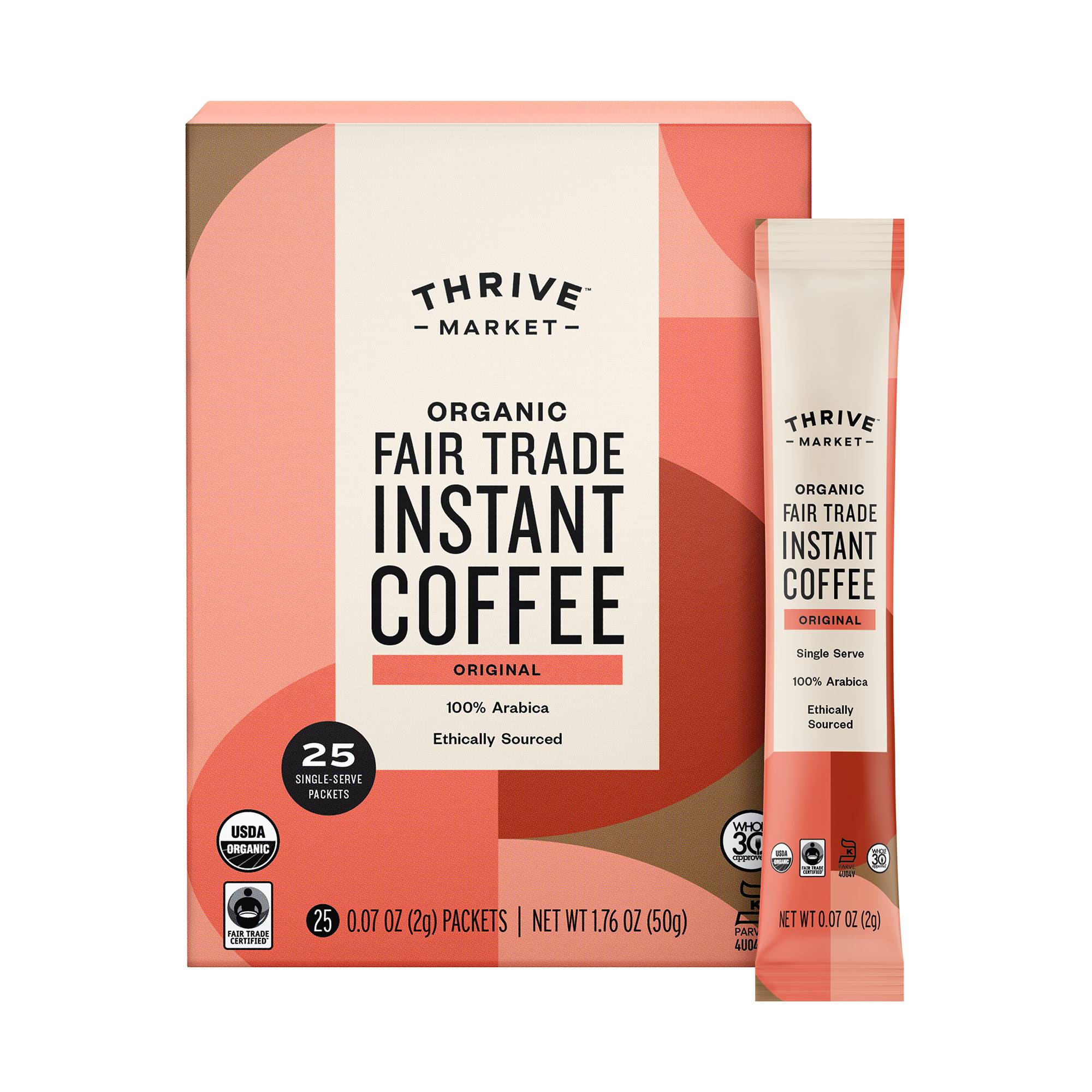 Organic Instant Coffee, Single Serve