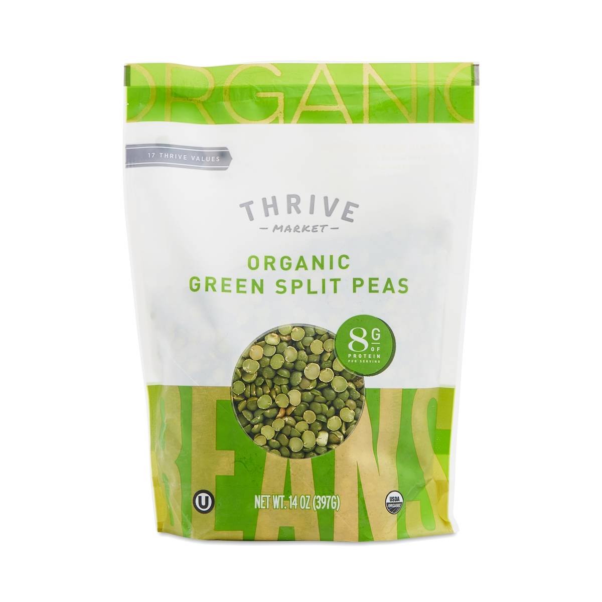 Thrive Market Goods Organic Dried Green Split Peas Thrive Market