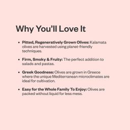 Organic Kalamata Olives, Pitted