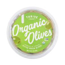 Organic Green Olives, Pitted