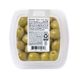 Organic Green Olives, Pitted