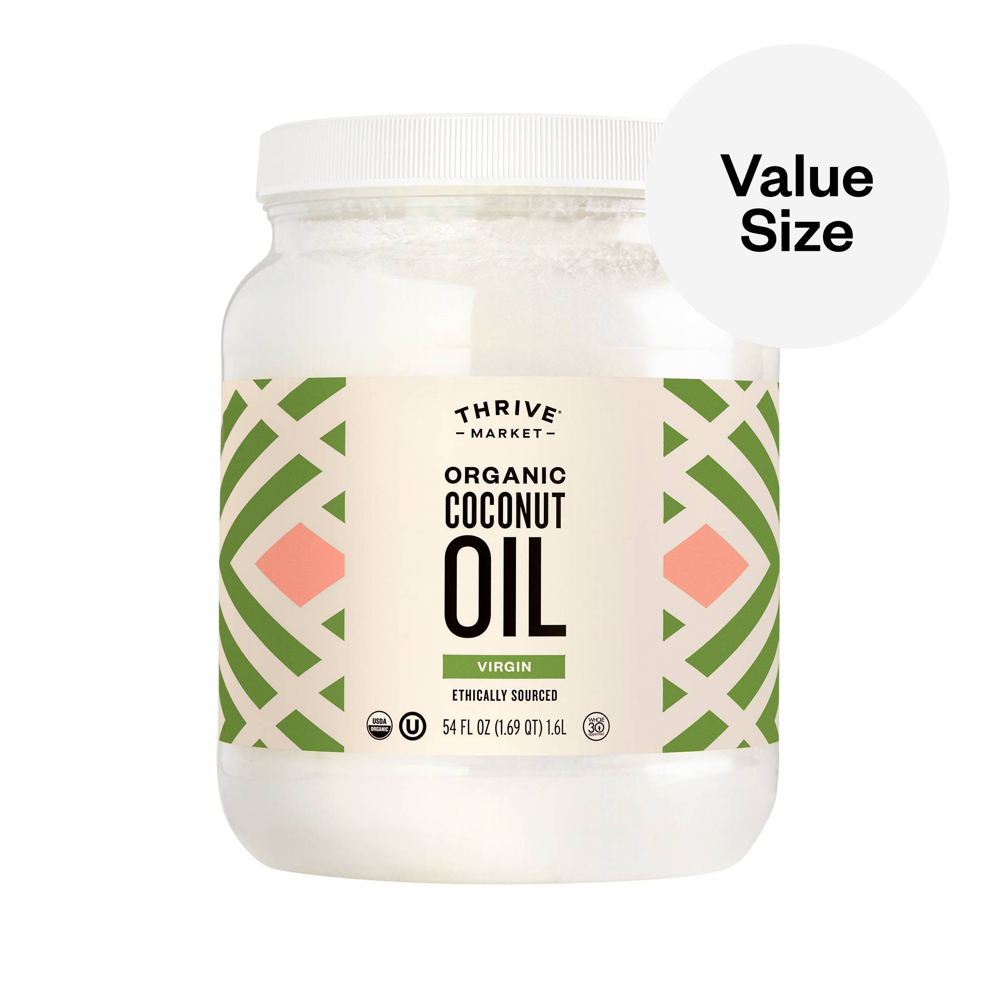 Organic Virgin Coconut Oil, Value Size
