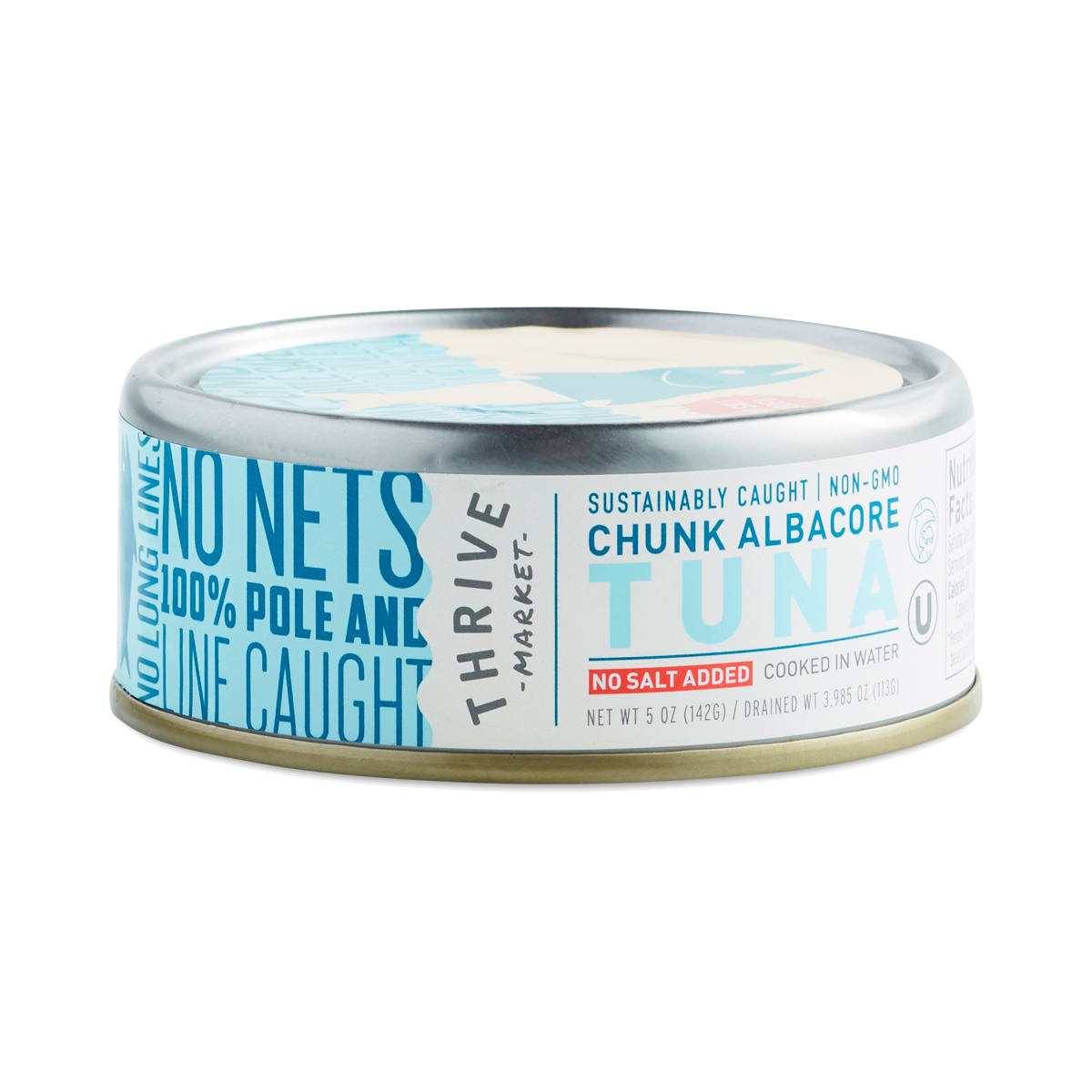 Non-GMO Chunk Albacore Tuna, No Salt Added