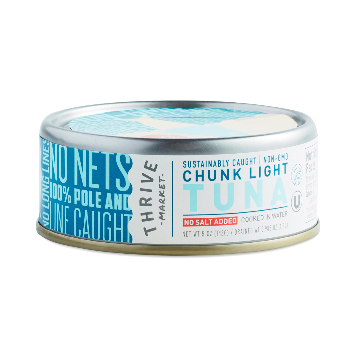 Non-GMO Chunk Light Tuna, No Salt Added
