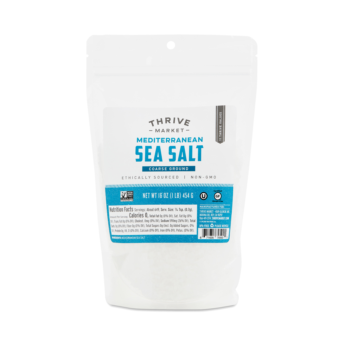 Mediterranean Sea Salt, Coarse | Thrive Market