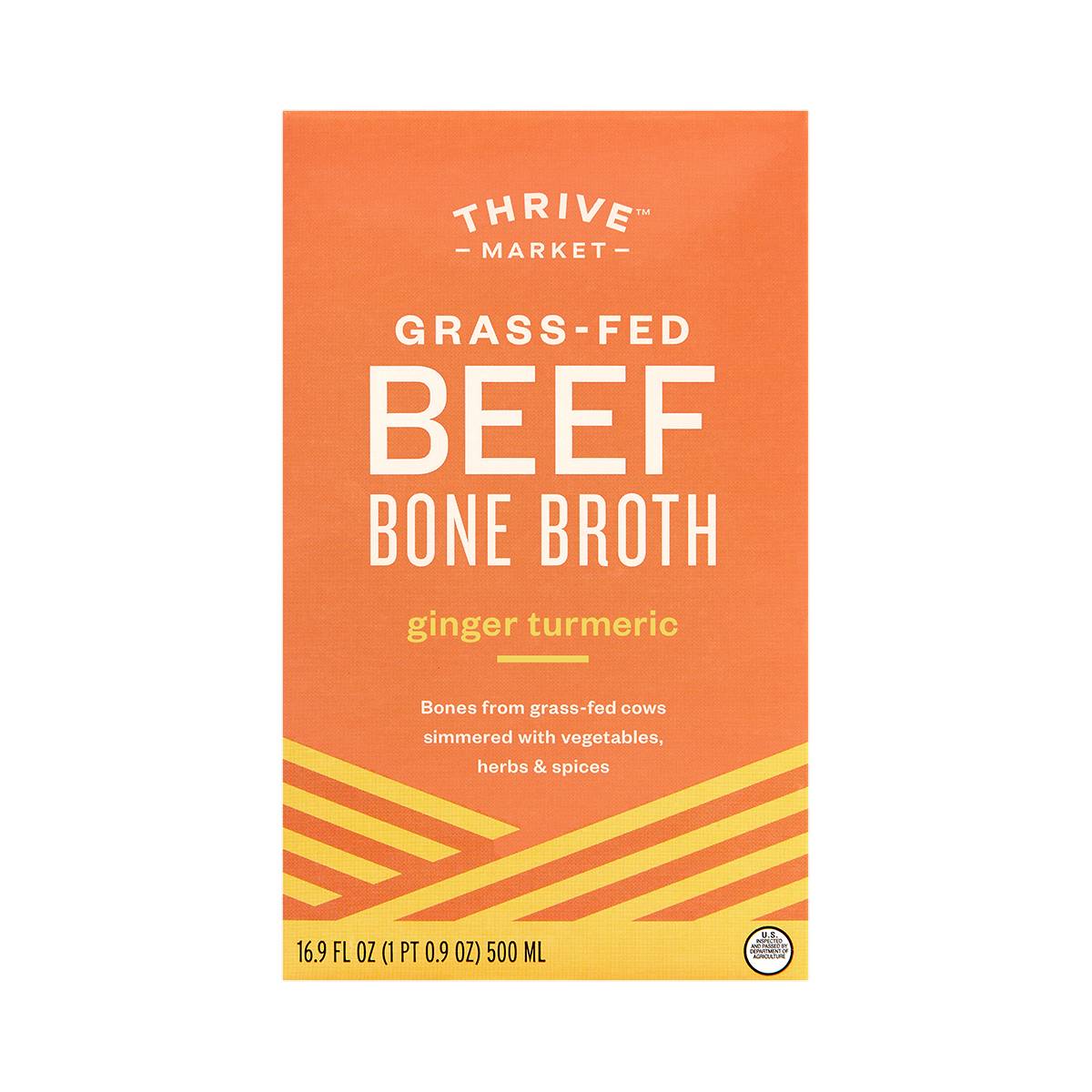 Grass-Fed Beef Bone Broth with Turmeric Ginger