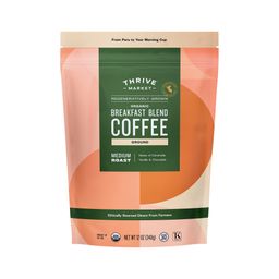 Breakfast Blend Coffee, Regeneratively Grown Organic, Ground