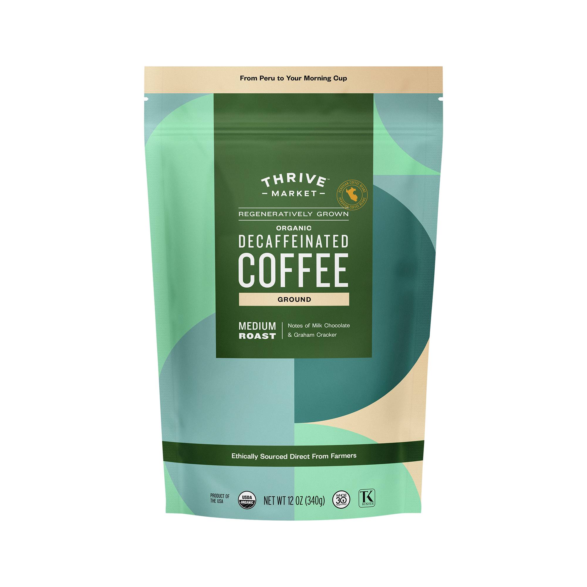 Decaffeinated Coffee, Regeneratively Grown Organic, Ground