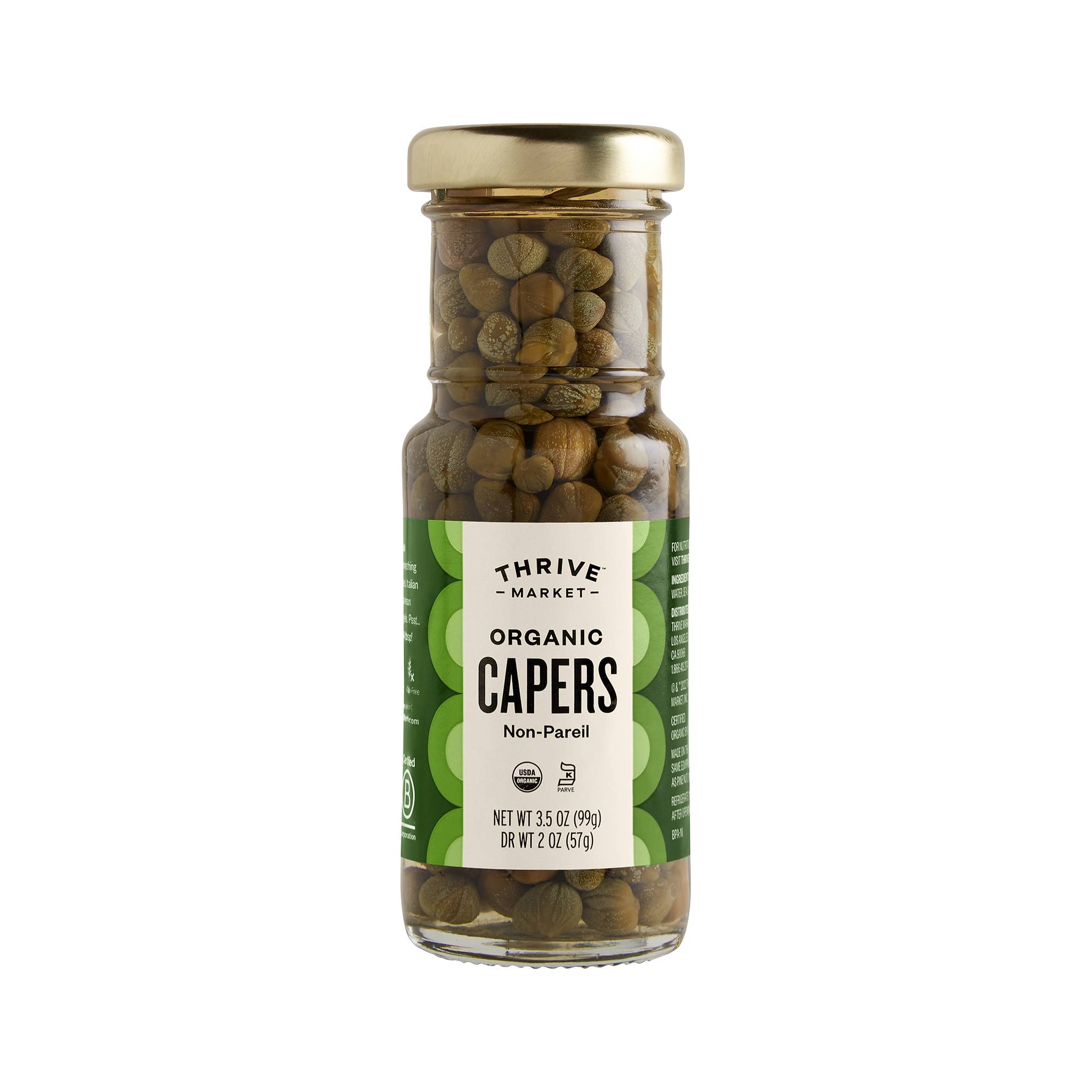 Organic Capers, Non-Pareil