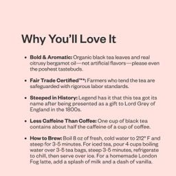 Fair Trade Organic Earl Grey Tea