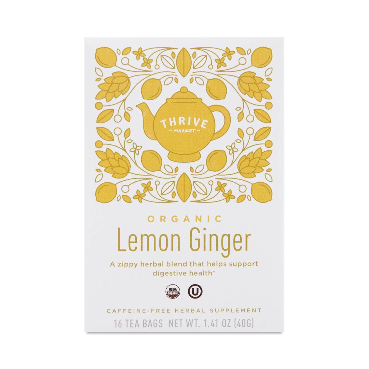 Organic Lemon Ginger Tea Thrive Market
