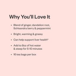 Organic Minty Ginger Detox Green Tea Supplement