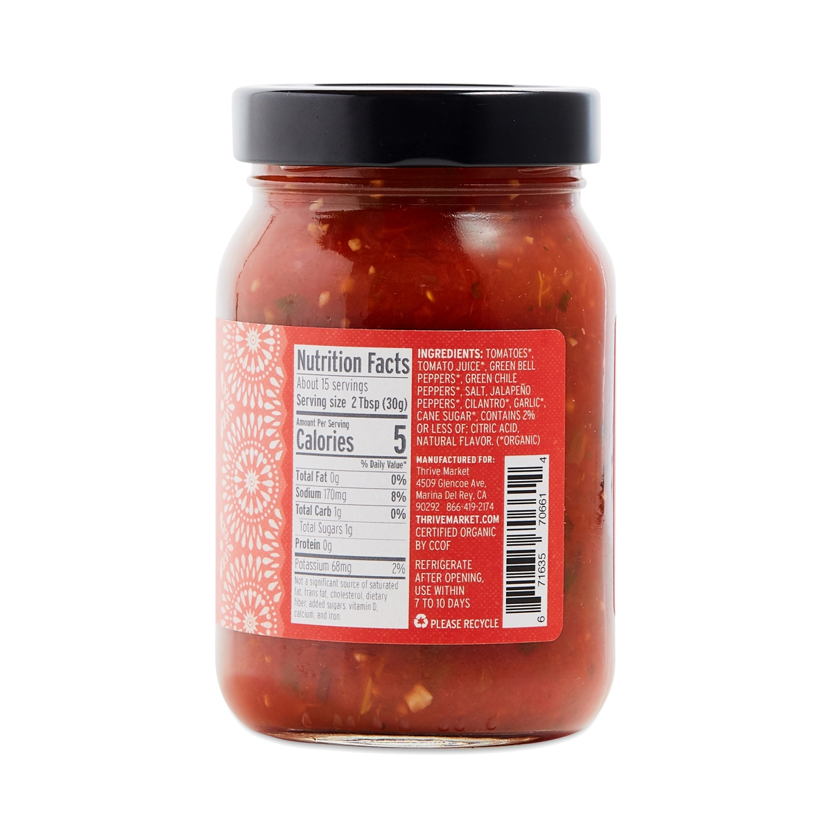 Organic Hot Salsa Thrive Market
