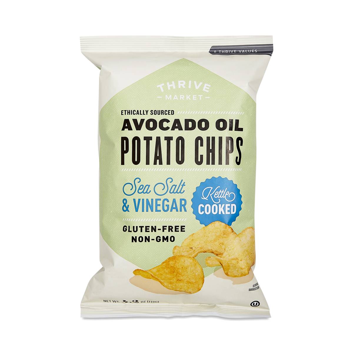 NonGMO Avocado Oil Potato Chips, Salt & Vinegar Thrive Market